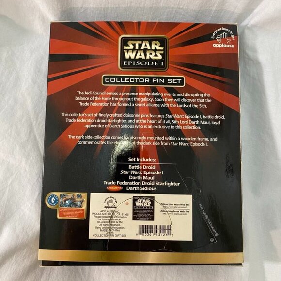 Star Wars Episode 1 Collector Pin Set - NIB - by Applause (see pictures) - Picture 3 of 12